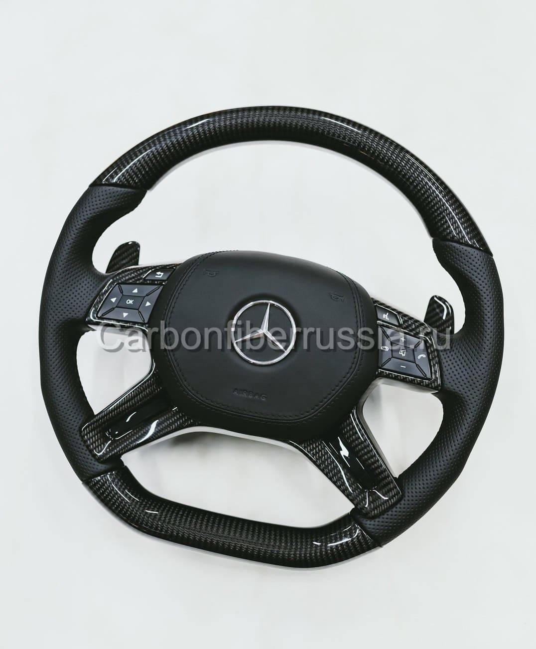Карбоновый руль для Mercedes-Benz | CarbonFiberRussia