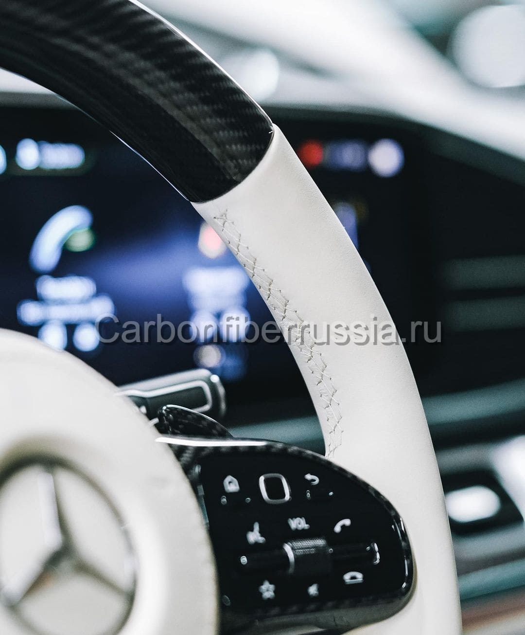 Карбоновый руль для Mercedes-Benz | CarbonFiberRussia